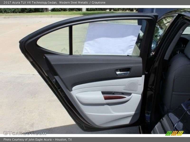 Modern Steel Metallic / Graystone 2017 Acura TLX V6 Technology Sedan