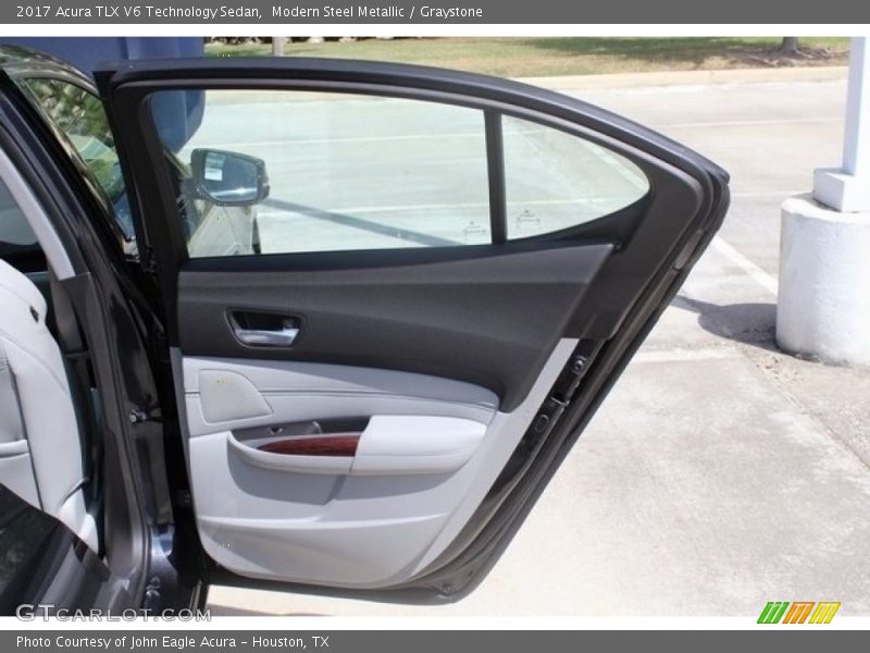 Modern Steel Metallic / Graystone 2017 Acura TLX V6 Technology Sedan