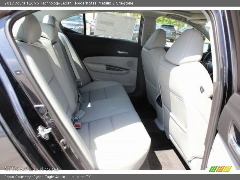 Modern Steel Metallic / Graystone 2017 Acura TLX V6 Technology Sedan