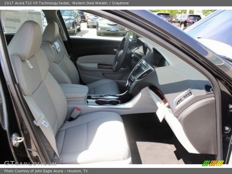 Modern Steel Metallic / Graystone 2017 Acura TLX V6 Technology Sedan