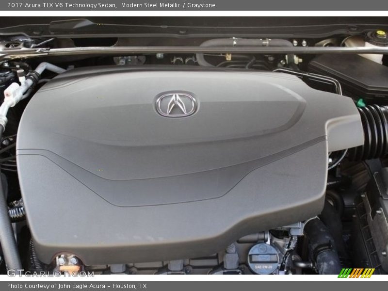 Modern Steel Metallic / Graystone 2017 Acura TLX V6 Technology Sedan