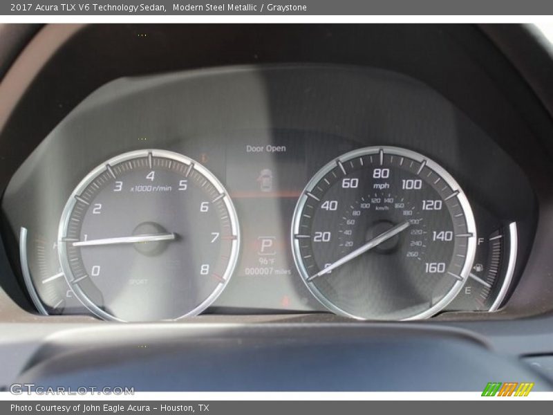 Modern Steel Metallic / Graystone 2017 Acura TLX V6 Technology Sedan