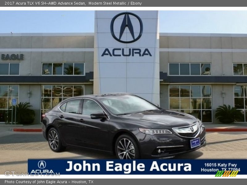 Modern Steel Metallic / Ebony 2017 Acura TLX V6 SH-AWD Advance Sedan