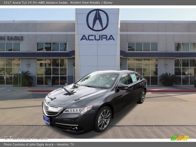 Modern Steel Metallic / Ebony 2017 Acura TLX V6 SH-AWD Advance Sedan