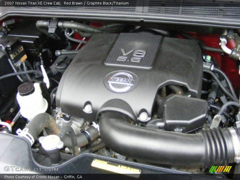 Red Brawn / Graphite Black/Titanium 2007 Nissan Titan XE Crew Cab