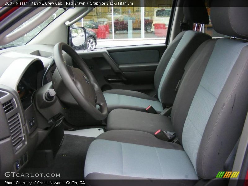 Red Brawn / Graphite Black/Titanium 2007 Nissan Titan XE Crew Cab