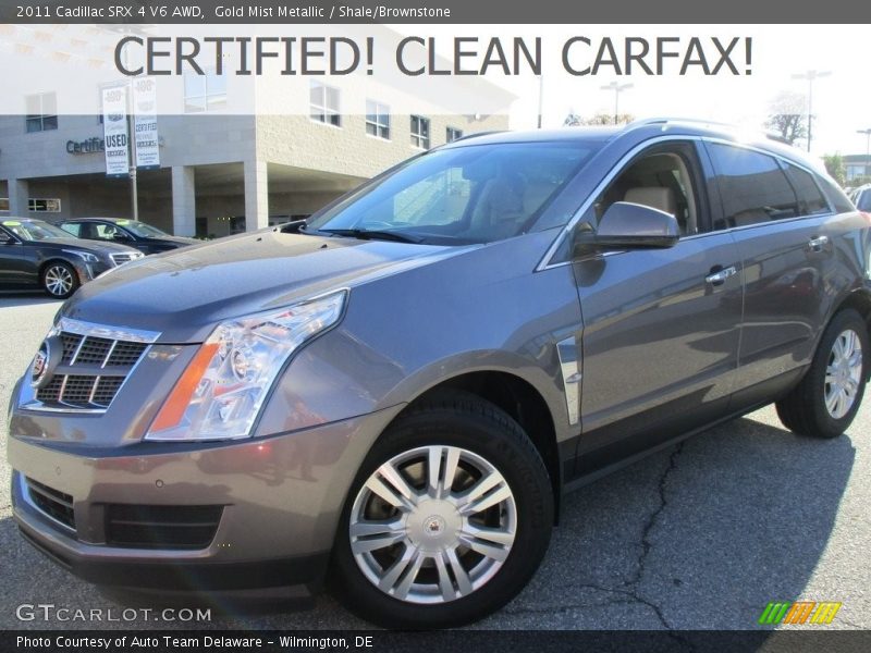 Gold Mist Metallic / Shale/Brownstone 2011 Cadillac SRX 4 V6 AWD