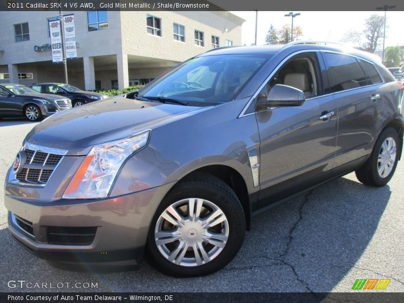 Gold Mist Metallic / Shale/Brownstone 2011 Cadillac SRX 4 V6 AWD