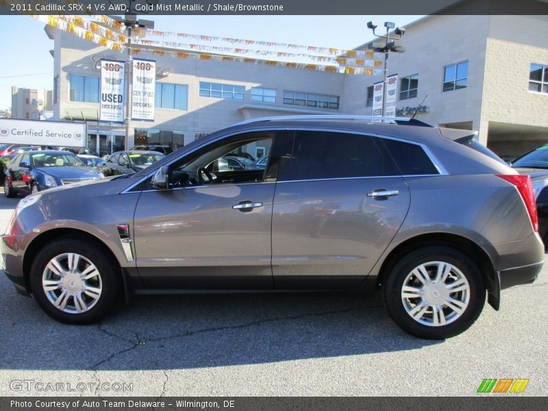 Gold Mist Metallic / Shale/Brownstone 2011 Cadillac SRX 4 V6 AWD