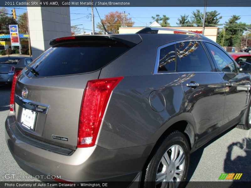 Gold Mist Metallic / Shale/Brownstone 2011 Cadillac SRX 4 V6 AWD