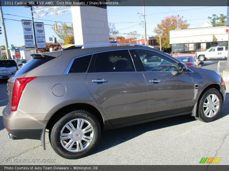 Gold Mist Metallic / Shale/Brownstone 2011 Cadillac SRX 4 V6 AWD