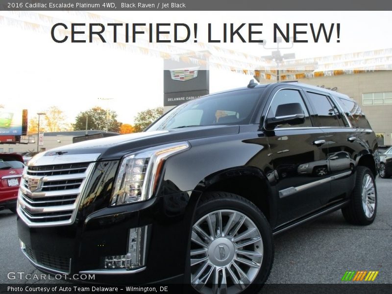 Black Raven / Jet Black 2016 Cadillac Escalade Platinum 4WD