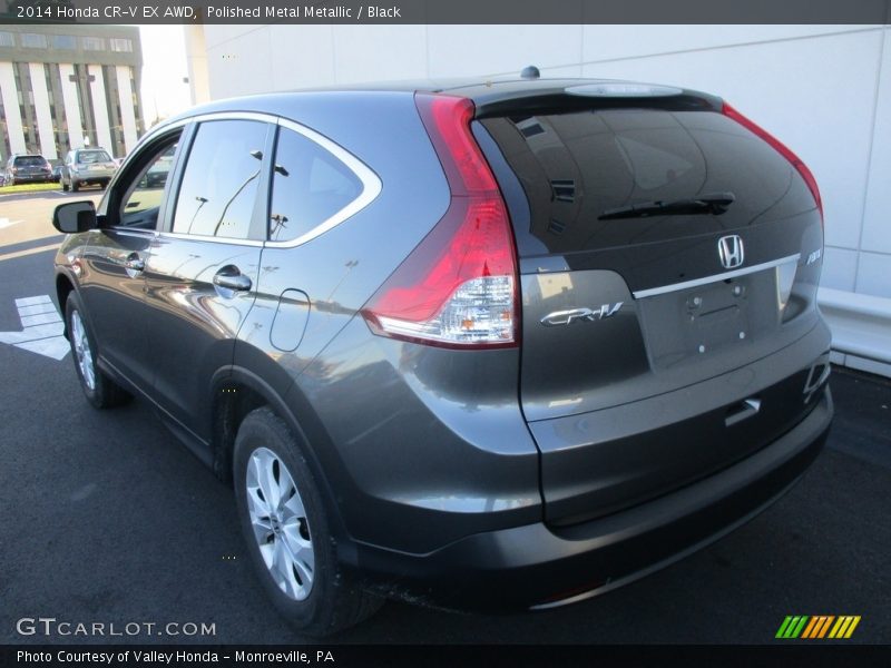 Polished Metal Metallic / Black 2014 Honda CR-V EX AWD