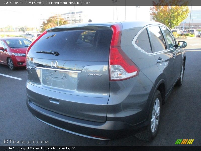 Polished Metal Metallic / Black 2014 Honda CR-V EX AWD