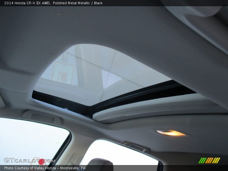 Polished Metal Metallic / Black 2014 Honda CR-V EX AWD