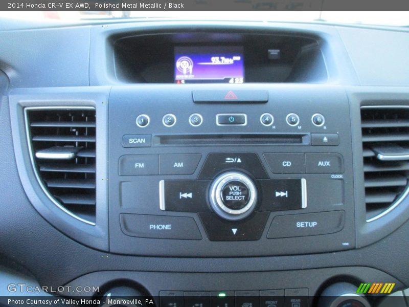 Polished Metal Metallic / Black 2014 Honda CR-V EX AWD