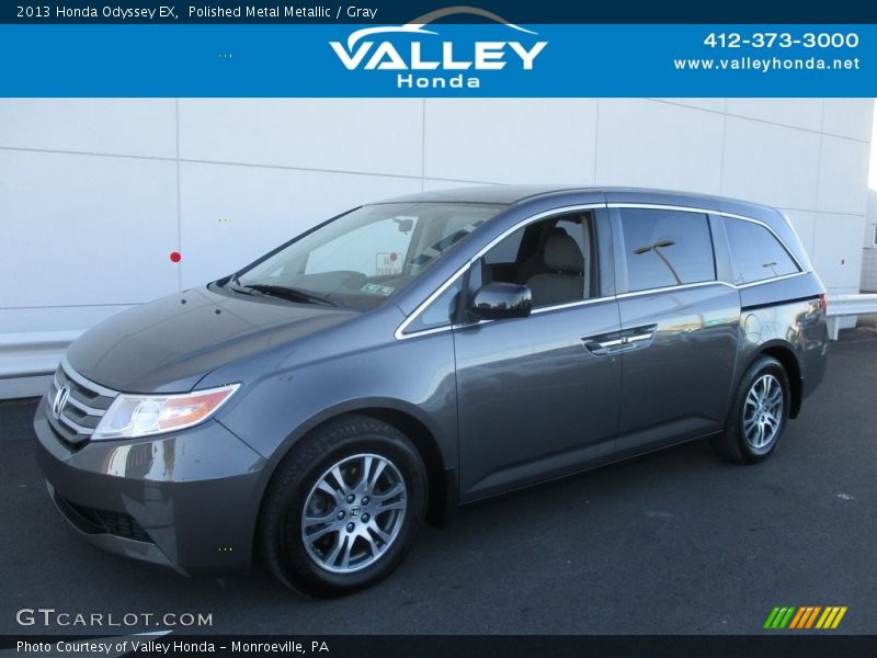 Polished Metal Metallic / Gray 2013 Honda Odyssey EX