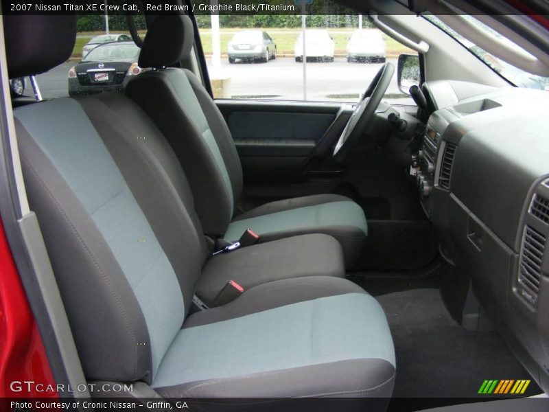 Red Brawn / Graphite Black/Titanium 2007 Nissan Titan XE Crew Cab