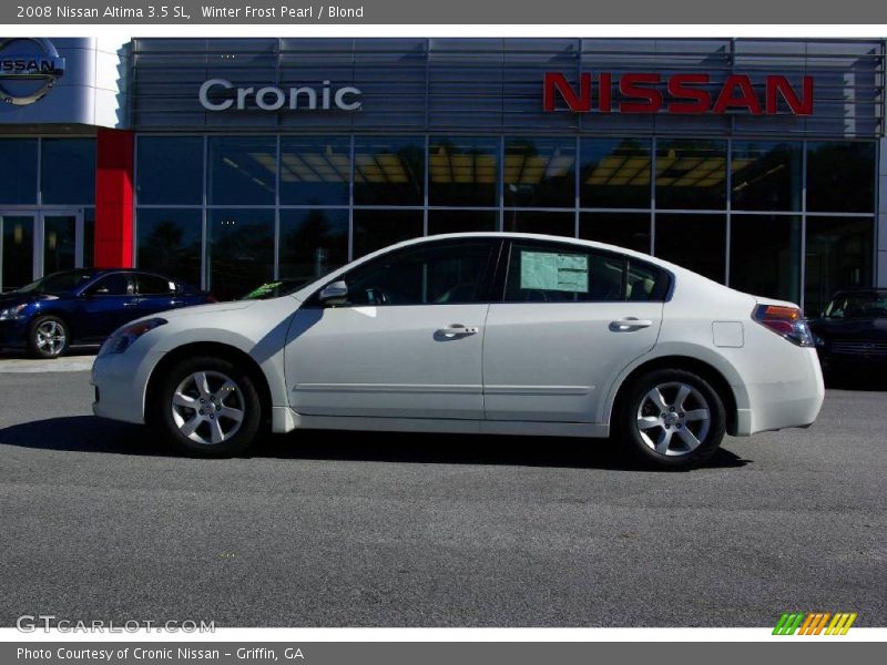 Winter Frost Pearl / Blond 2008 Nissan Altima 3.5 SL