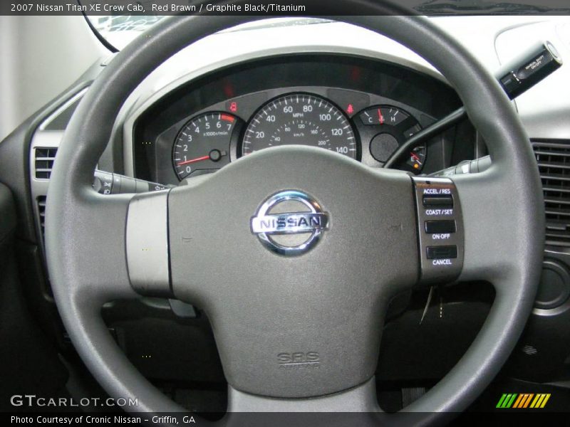 Red Brawn / Graphite Black/Titanium 2007 Nissan Titan XE Crew Cab
