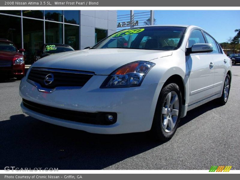 Winter Frost Pearl / Blond 2008 Nissan Altima 3.5 SL