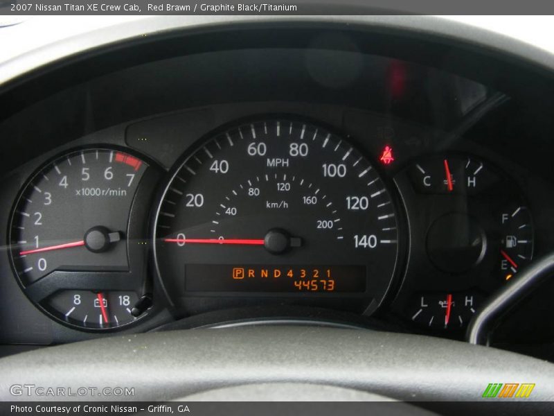 Red Brawn / Graphite Black/Titanium 2007 Nissan Titan XE Crew Cab