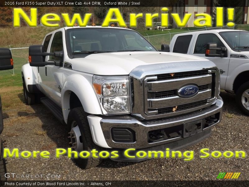 Oxford White / Steel 2016 Ford F350 Super Duty XLT Crew Cab 4x4 DRW