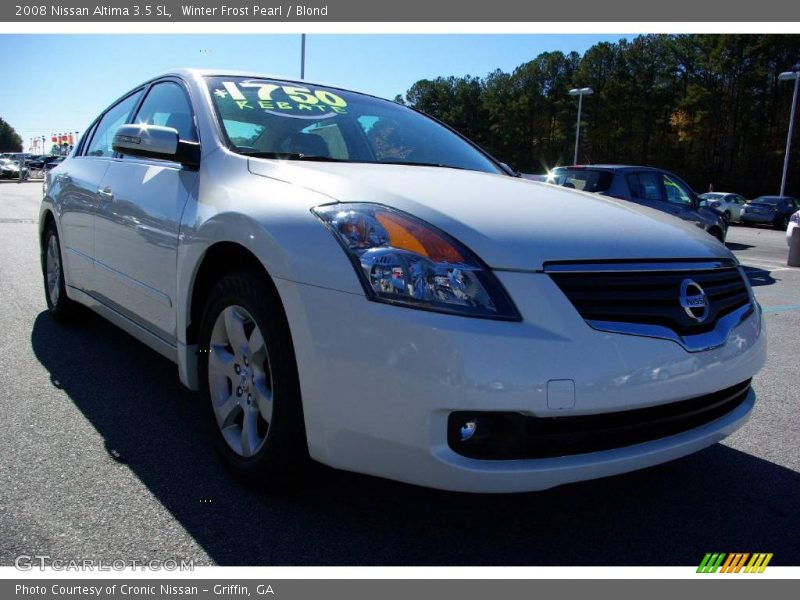Winter Frost Pearl / Blond 2008 Nissan Altima 3.5 SL