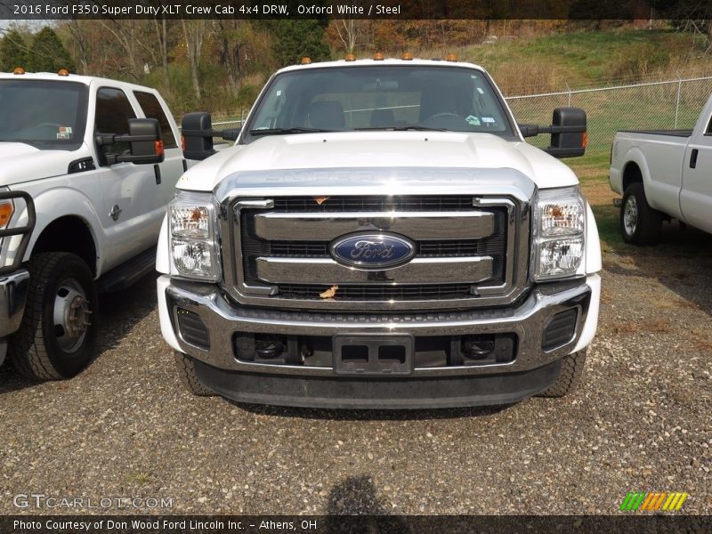 Oxford White / Steel 2016 Ford F350 Super Duty XLT Crew Cab 4x4 DRW