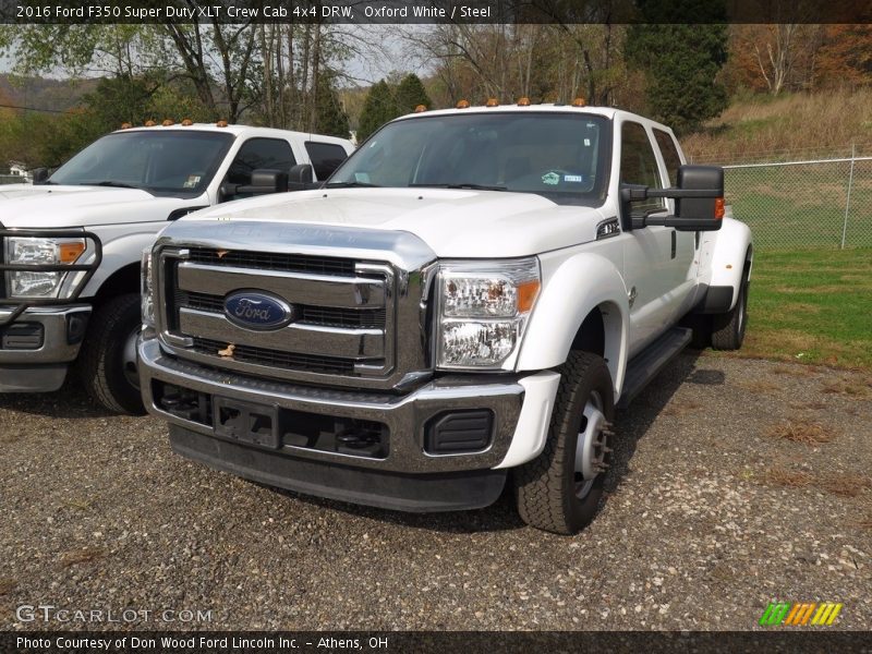 Oxford White / Steel 2016 Ford F350 Super Duty XLT Crew Cab 4x4 DRW