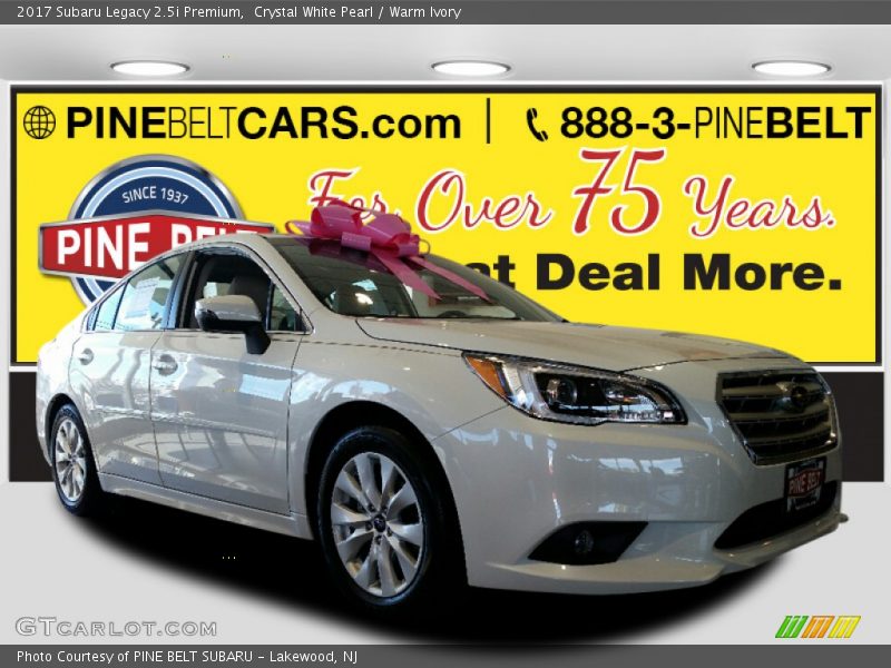 Crystal White Pearl / Warm Ivory 2017 Subaru Legacy 2.5i Premium
