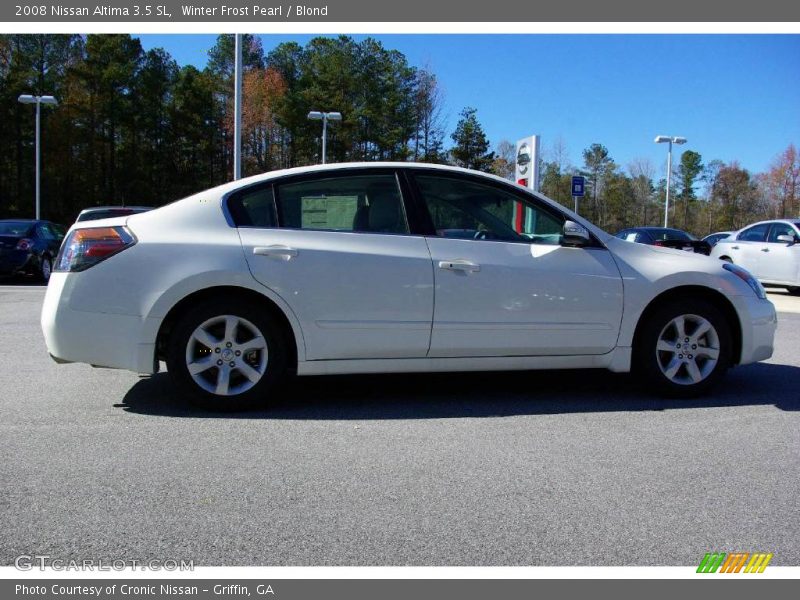 Winter Frost Pearl / Blond 2008 Nissan Altima 3.5 SL