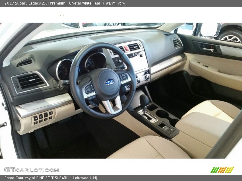 Crystal White Pearl / Warm Ivory 2017 Subaru Legacy 2.5i Premium