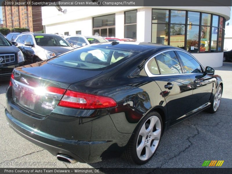 Botanical Green Metallic / Champagne/Truffle 2009 Jaguar XF Supercharged