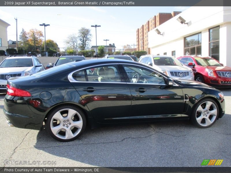 Botanical Green Metallic / Champagne/Truffle 2009 Jaguar XF Supercharged