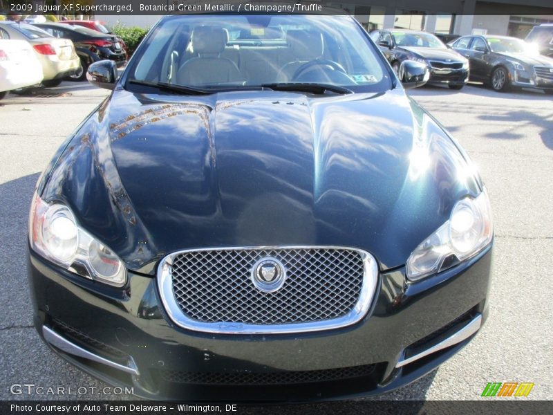 Botanical Green Metallic / Champagne/Truffle 2009 Jaguar XF Supercharged