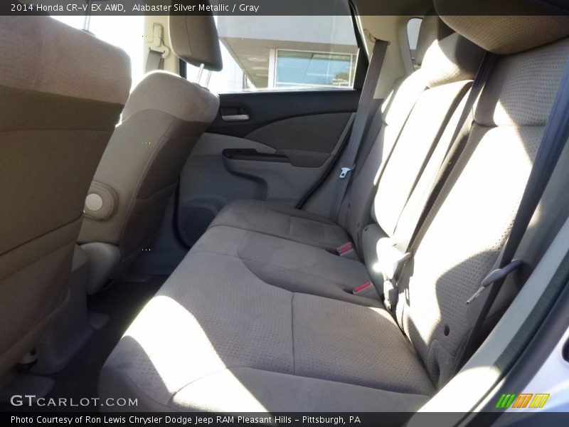 Alabaster Silver Metallic / Gray 2014 Honda CR-V EX AWD