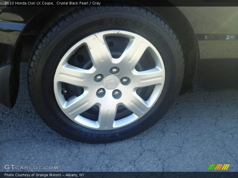 Crystal Black Pearl / Gray 2010 Honda Civic LX Coupe