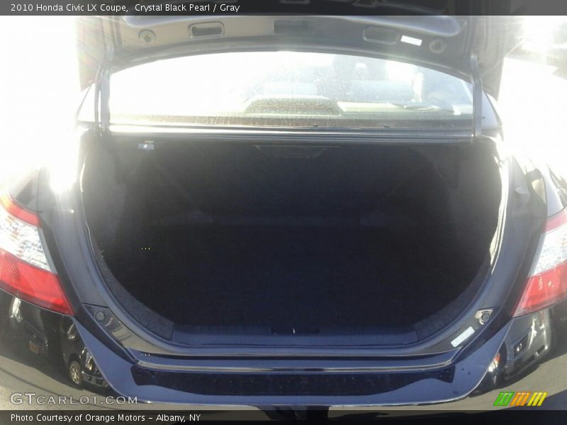 Crystal Black Pearl / Gray 2010 Honda Civic LX Coupe