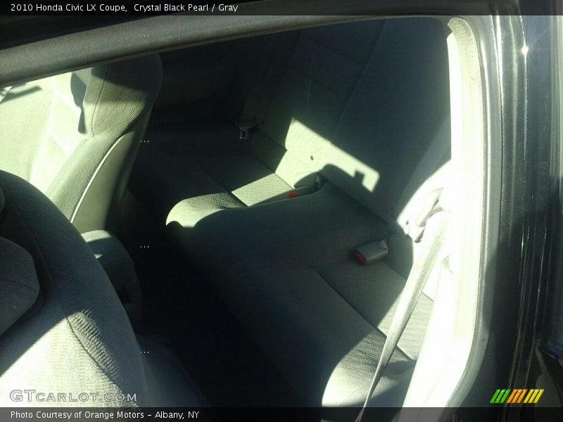 Crystal Black Pearl / Gray 2010 Honda Civic LX Coupe