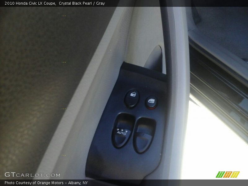 Crystal Black Pearl / Gray 2010 Honda Civic LX Coupe