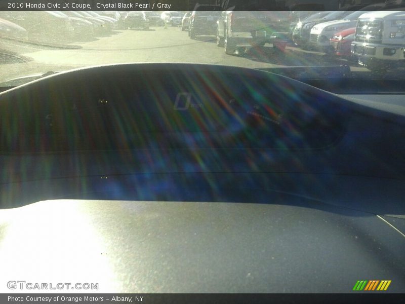 Crystal Black Pearl / Gray 2010 Honda Civic LX Coupe