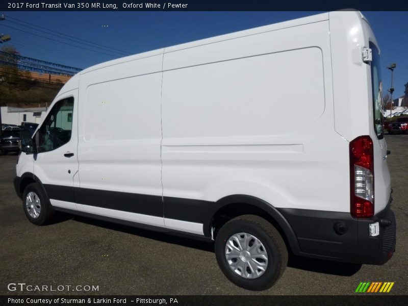 Oxford White / Pewter 2017 Ford Transit Van 350 MR Long