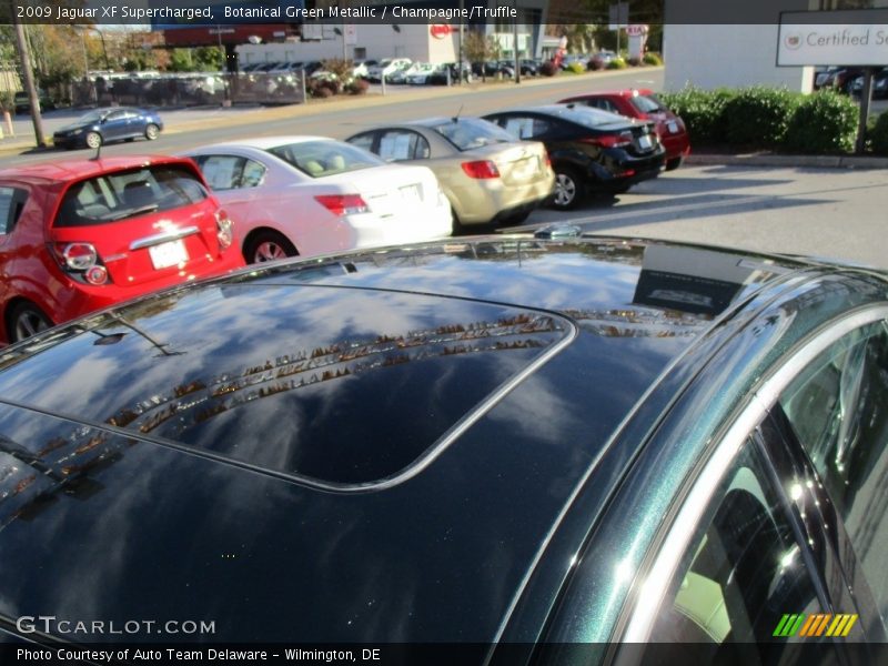 Botanical Green Metallic / Champagne/Truffle 2009 Jaguar XF Supercharged