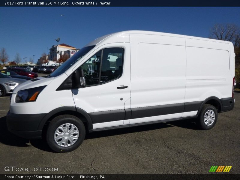 Oxford White / Pewter 2017 Ford Transit Van 350 MR Long