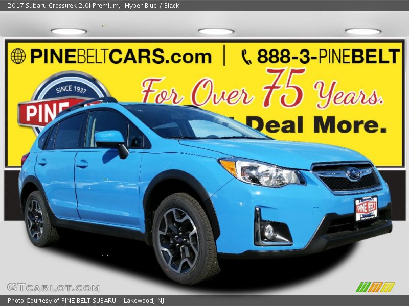 Hyper Blue / Black 2017 Subaru Crosstrek 2.0i Premium