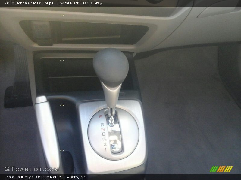 Crystal Black Pearl / Gray 2010 Honda Civic LX Coupe