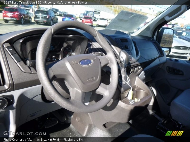 Oxford White / Pewter 2017 Ford Transit Van 350 MR Long