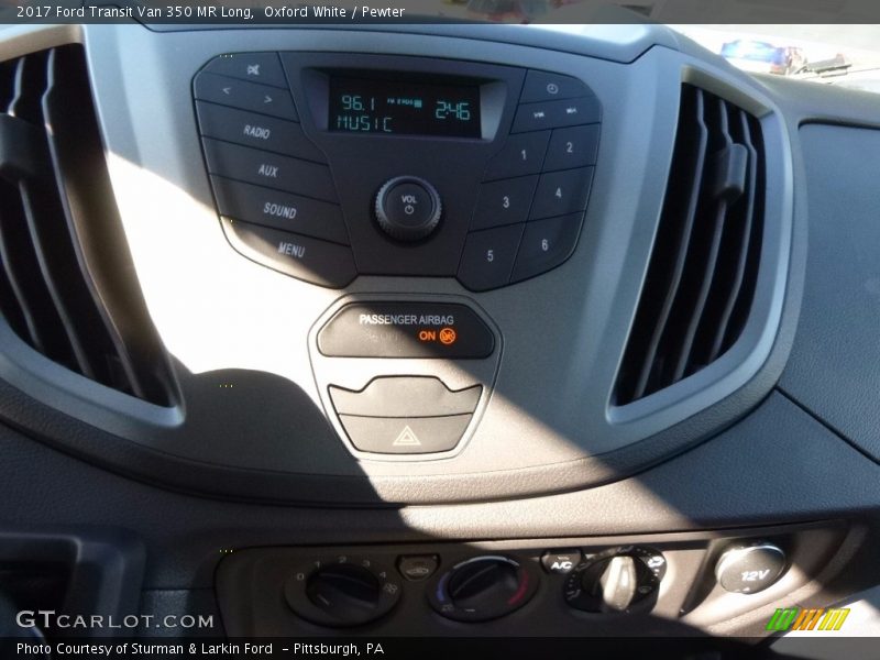 Oxford White / Pewter 2017 Ford Transit Van 350 MR Long