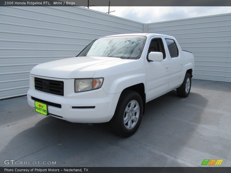 White / Beige 2006 Honda Ridgeline RTL
